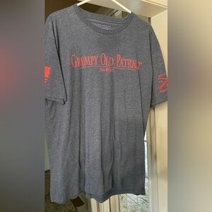 Grunt Style Grumpy Old Patriot Charcoal Tee